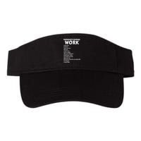 Thoughts During Work Funny Sarcastic Tee Hate Work Visor