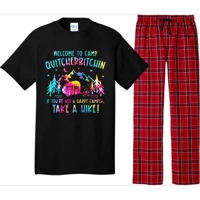 Tie Dye Welcome To Camp Quitcherbitchin Camper Pajama Set