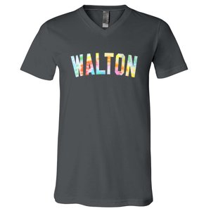 Tie Dye Warmups Honored Walton Love 2024 Gift V-Neck T-Shirt