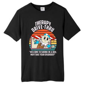 Therapy Drivethru Welcome To Shrink In A Box Apparel Tall Fusion ChromaSoft Performance T-Shirt