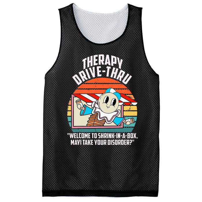 Therapy Drivethru Welcome To Shrink In A Box Apparel Mesh Reversible Basketball Jersey Tank