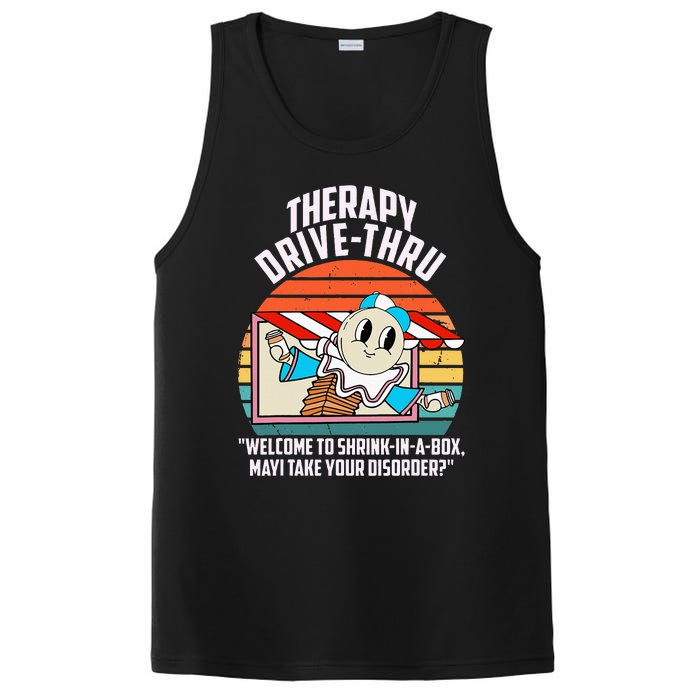 Therapy Drivethru Welcome To Shrink In A Box Apparel PosiCharge Competitor Tank