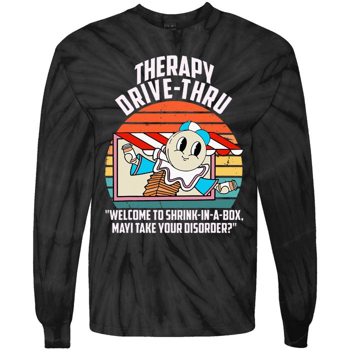 Therapy Drivethru Welcome To Shrink In A Box Apparel Tie-Dye Long Sleeve Shirt