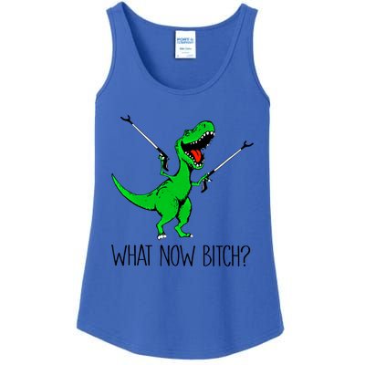 Tgiftrex Dinosaur What Now Bitch Funny Tyrannosaurus Rex Gift Ladies Essential Tank