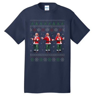 Trump Dance Xmas President 47 Usa Tall T-Shirt