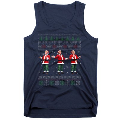 Trump Dance Xmas President 47 Usa Tank Top