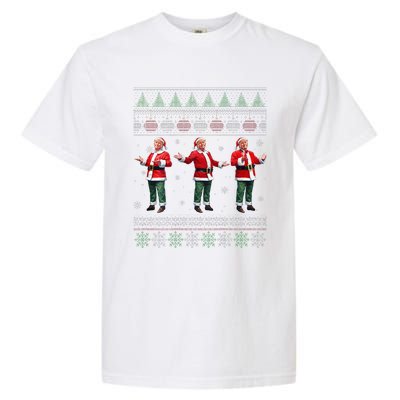 Trump Dance Xmas President 47 Usa Garment-Dyed Heavyweight T-Shirt