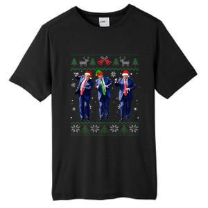 Trump Dance Xmas President 47 Usa Tall Fusion ChromaSoft Performance T-Shirt