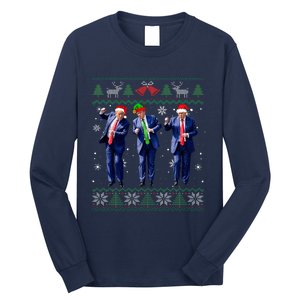 Trump Dance Xmas President 47 Usa Long Sleeve Shirt