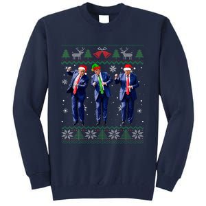 Trump Dance Xmas President 47 Usa Tall Sweatshirt