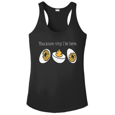 Thanksgiving Dinner You Know Why Im Here Deviled Egg Ladies PosiCharge Competitor Racerback Tank