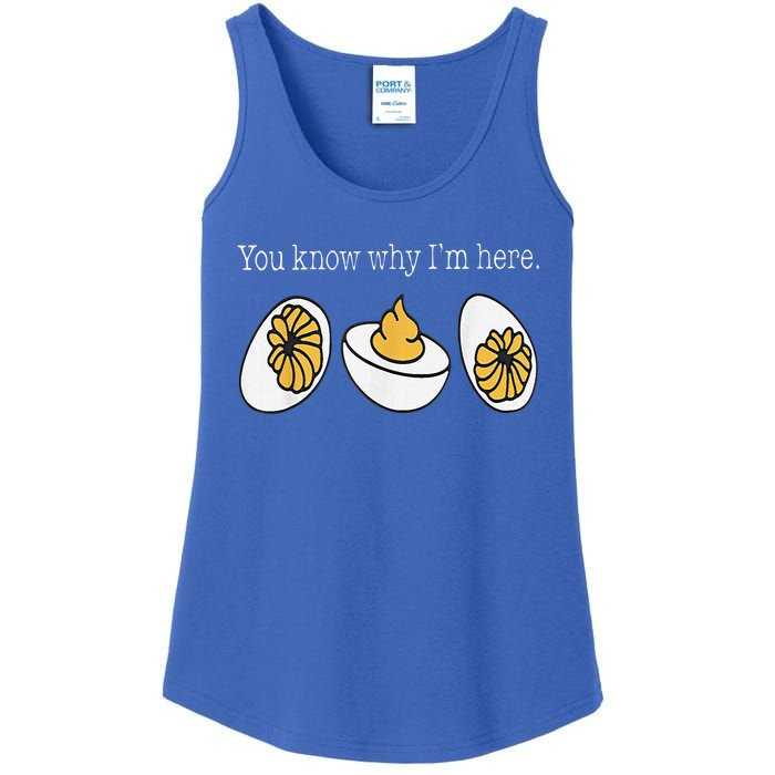 Thanksgiving Dinner You Know Why Im Here Deviled Egg Ladies Essential Tank