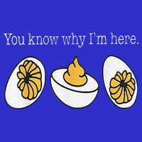 Thanksgiving Dinner You Know Why Im Here Deviled Egg 16 in Basic Backpack