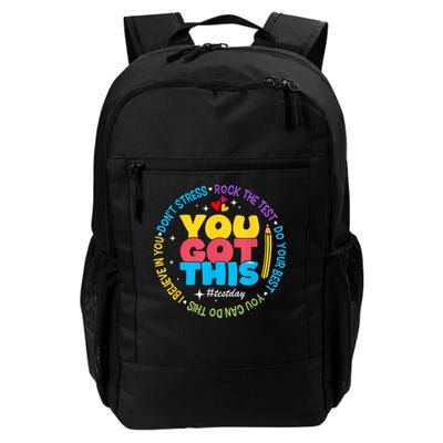 Test Day You Got This Rock The Test Day Daily Commute Backpack