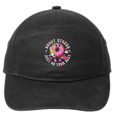 Test Day You Got This Testing Donut Stress Just Do Your Best 7-Panel Snapback Hat