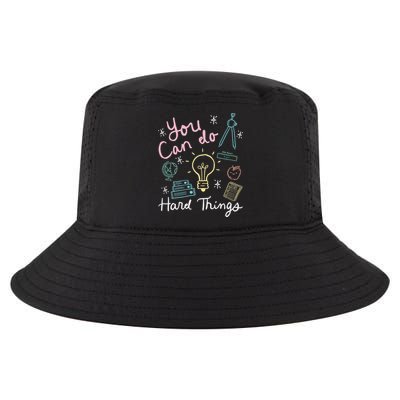 Testing Day You Can Do Hard Things Teacher State Testing Cool Comfort Performance Bucket Hat