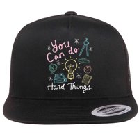 Testing Day You Can Do Hard Things Teacher State Testing Flat Bill Trucker Hat