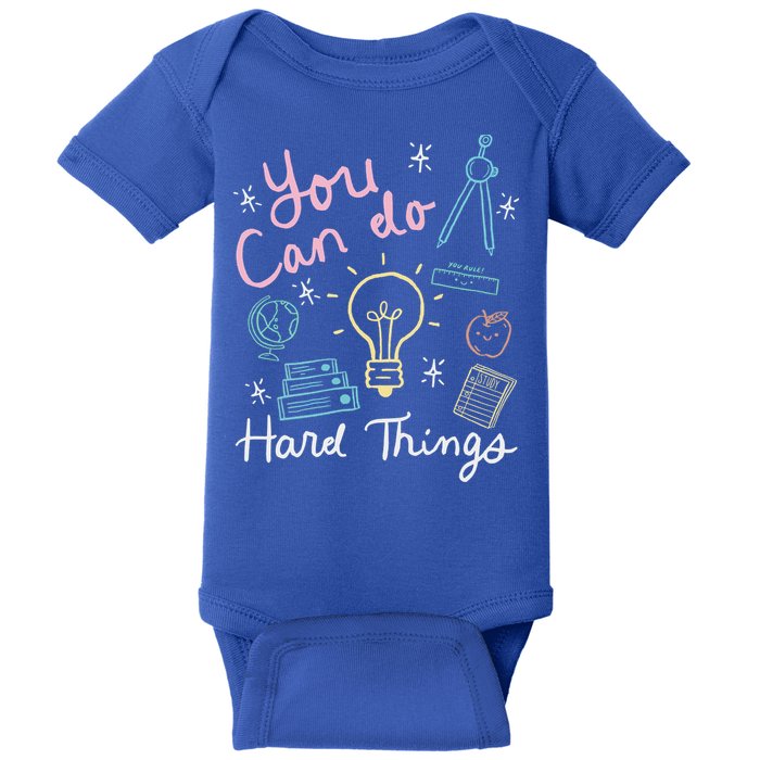 Testing Day You Can Do Hard Things Teacher State Testing Baby Bodysuit