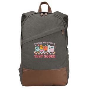 Testing Day You Are More Than A Test Score Cotton Canvas Backpack