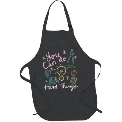 Testing Day You Can Do Hard Things Teacher State Testing  Full-Length Apron With Pockets