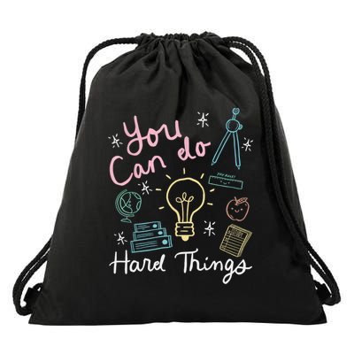 Testing Day You Can Do Hard Things Teacher State Testing  Drawstring Bag