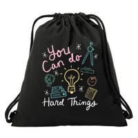 Testing Day You Can Do Hard Things Teacher State Testing  Drawstring Bag