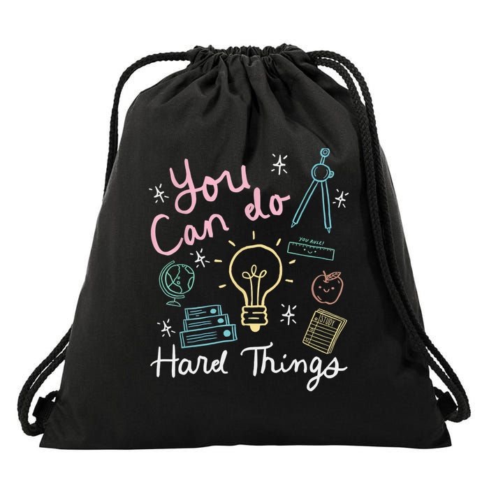 Testing Day You Can Do Hard Things Teacher State Testing  Drawstring Bag