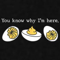 Thanksgiving Dinner You Know Why IM Here Deviled Egg Ladies PosiCharge Tri-Blend Wicking Tank