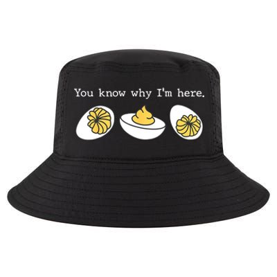 Thanksgiving Dinner You Know Why IM Here Deviled Egg Cool Comfort Performance Bucket Hat