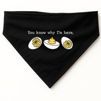 Thanksgiving Dinner You Know Why IM Here Deviled Egg USA-Made Doggie Bandana