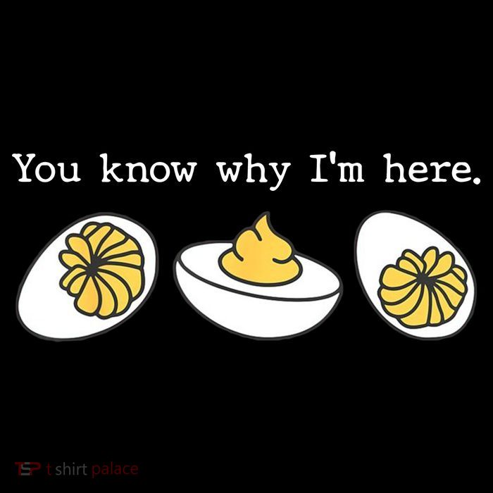 Thanksgiving Dinner You Know Why IM Here Deviled Egg High Crown Mesh Back Trucker Hat