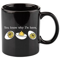 Thanksgiving Dinner You Know Why IM Here Deviled Egg 11oz C Handle Ceramic Mug