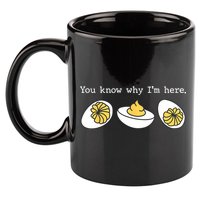 Thanksgiving Dinner You Know Why IM Here Deviled Egg 11oz C Handle Ceramic Mug