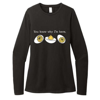 Thanksgiving Dinner You Know Why IM Here Deviled Egg Womens CVC Long Sleeve Shirt