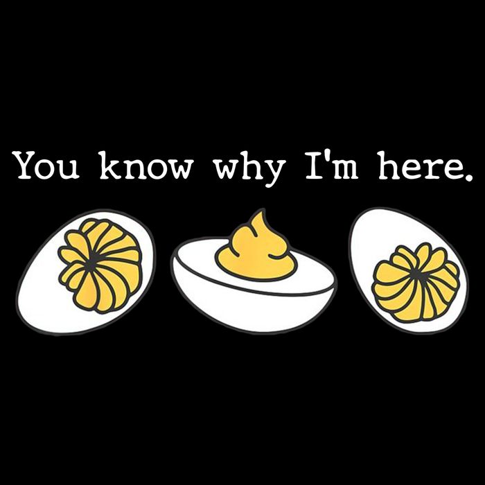 Thanksgiving Dinner You Know Why IM Here Deviled Egg Flat Bill Trucker Hat