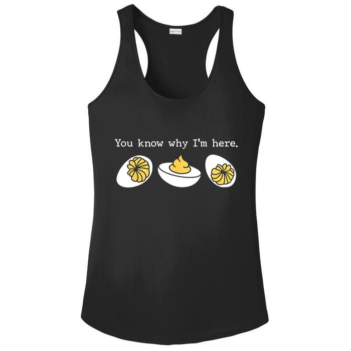 Thanksgiving Dinner You Know Why IM Here Deviled Egg Ladies PosiCharge Competitor Racerback Tank