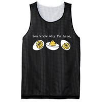 Thanksgiving Dinner You Know Why IM Here Deviled Egg Mesh Reversible Basketball Jersey Tank