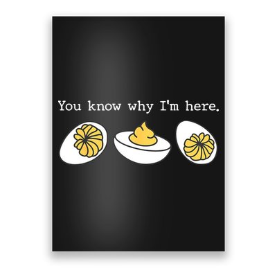 Thanksgiving Dinner You Know Why IM Here Deviled Egg Poster