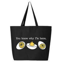 Thanksgiving Dinner You Know Why IM Here Deviled Egg 25L Jumbo Tote