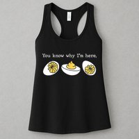 Thanksgiving Dinner You Know Why IM Here Deviled Egg Womens Tank Top