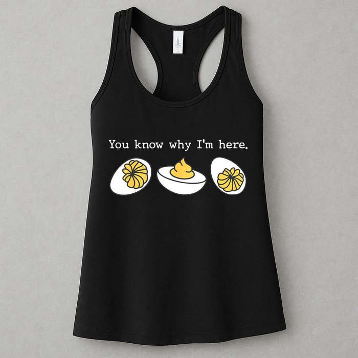 Thanksgiving Dinner You Know Why IM Here Deviled Egg Womens Tank Top