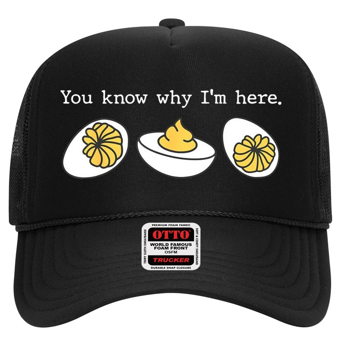 Thanksgiving Dinner You Know Why IM Here Deviled Egg Trucker Hat