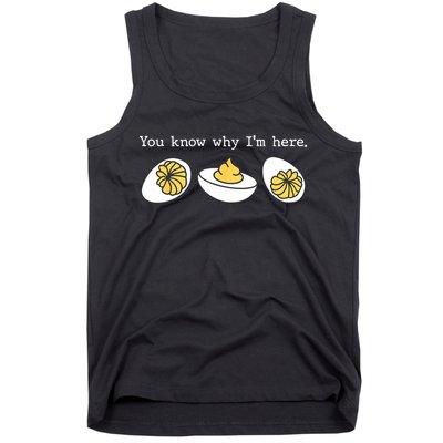 Thanksgiving Dinner You Know Why IM Here Deviled Egg Tank Top