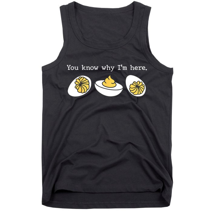 Thanksgiving Dinner You Know Why IM Here Deviled Egg Tank Top