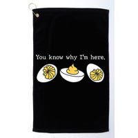 Thanksgiving Dinner You Know Why IM Here Deviled Egg Golf Towel