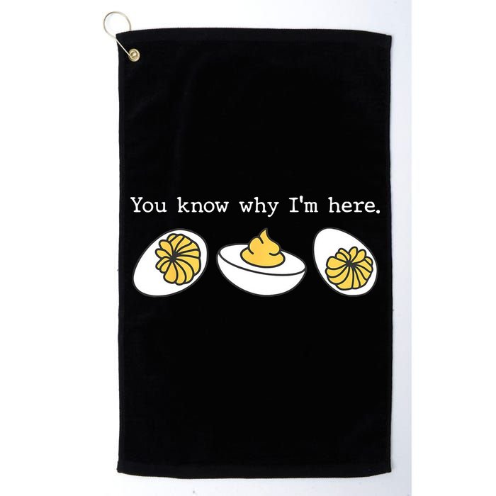 Thanksgiving Dinner You Know Why IM Here Deviled Egg Golf Towel