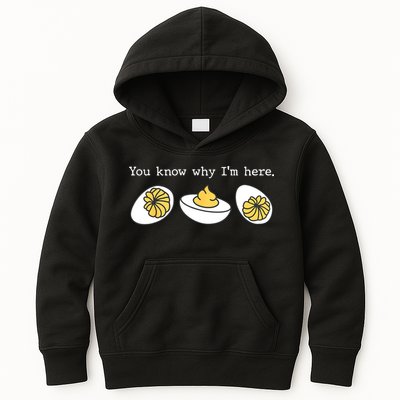 Thanksgiving Dinner You Know Why IM Here Deviled Egg Kids Hoodie