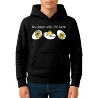 Thanksgiving Dinner You Know Why IM Here Deviled Egg Kids Hoodie