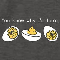 Thanksgiving Dinner You Know Why IM Here Deviled Egg Vector Backpack
