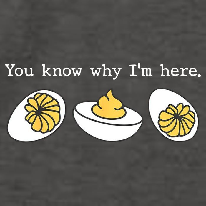 Thanksgiving Dinner You Know Why IM Here Deviled Egg Vector Backpack
